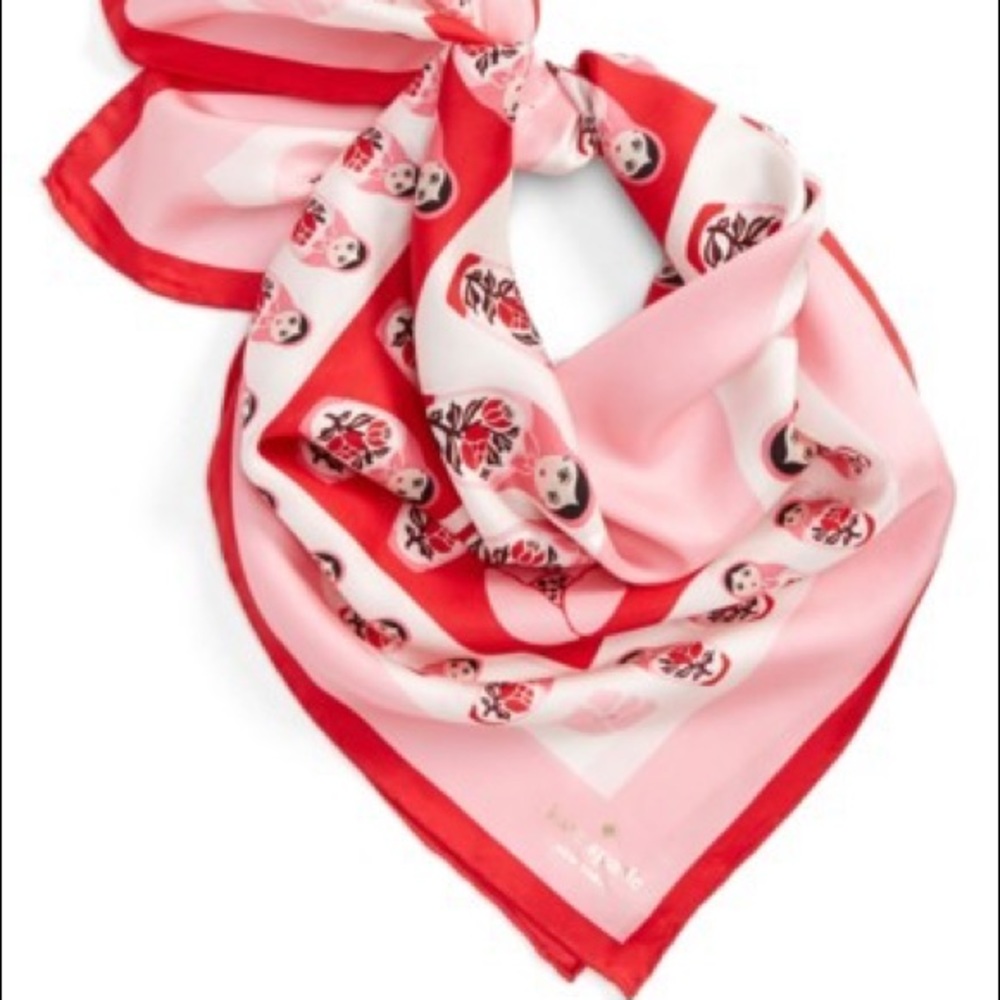 KATE SPADE - Russian doll SILK SCARF